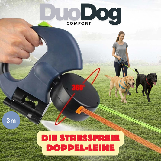 DuoDog Comfort - Die verhedderungsfreie Leine für 2 Hunde