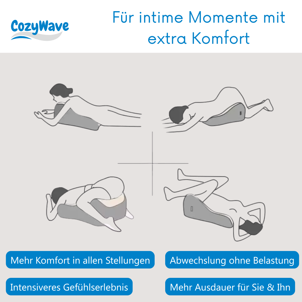 ✨ CozyWave Memory Foam Multifunktionskissen