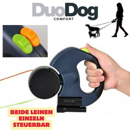 DuoDog Comfort - Die verhedderungsfreie Leine für 2 Hunde